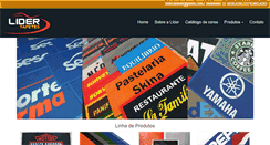 Desktop Screenshot of lidertapetes.com.br